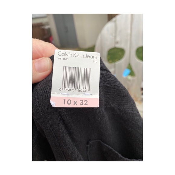 SOLD Calvin Klein High Waist Wide Leg Pants Linen - Picture 9 of 11